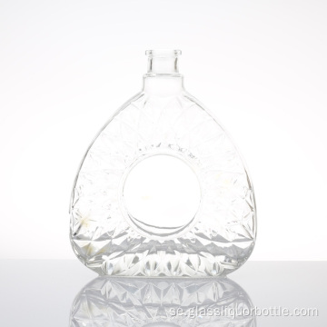 16 oz Clear Xo Glass Flaskor